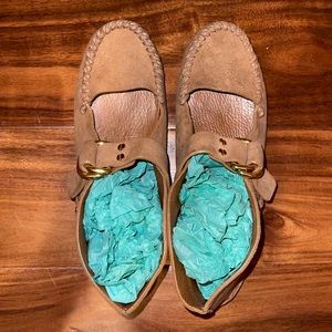 Tory Burch suede leather mocassins 7M